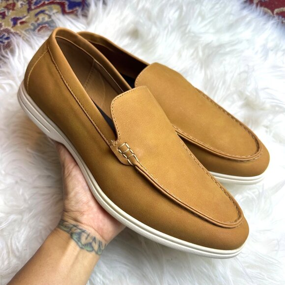 Alfani Porter Tan Loafer Men Size 10M Faux Leather Memory Foam  NEW Alfani Porter Men main image 3